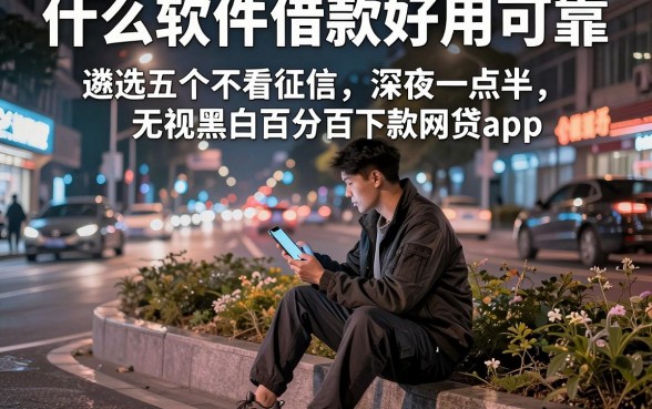什么软件借款好用可靠，遴选五个不看征信无视黑白百分百下款网贷app