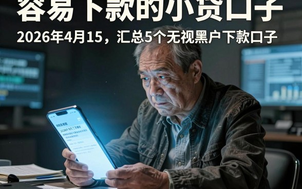 容易下款的小贷口子 2026年4月15,汇总5个无视黑户下款口子