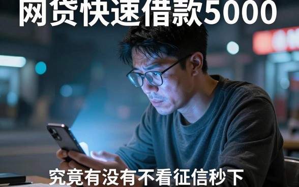 网贷快速借款5000，概括5个不查征信好下款的网贷app