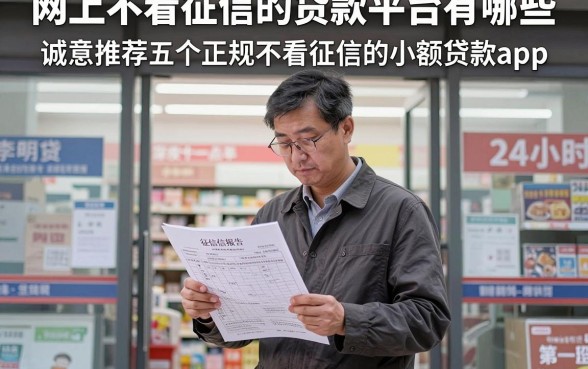 网上不看征信的贷款平台有哪些,诚意推荐五个正规不看征信的小额贷款app