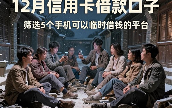 12月信用卡借款口子,筛选5个手机可以临时借钱的平台