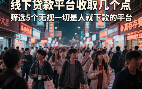 线下贷款平台收取几个点，筛选5个无视一切是人就下款的平台