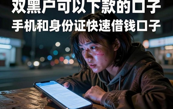 双黑户可以下款的口子,概括五个手机和身份证快速借钱口子