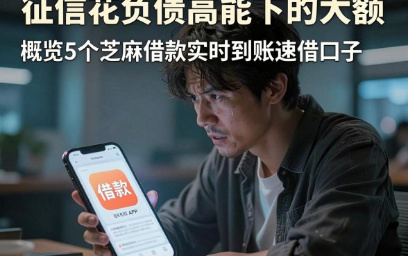 征信花负债高能下的大额,概览5个芝麻借款实时到账速借口子