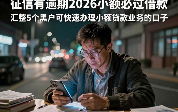 征信有逾期2026小额必过借款,汇整5个黑户可快速办理小额贷款业务的口子
