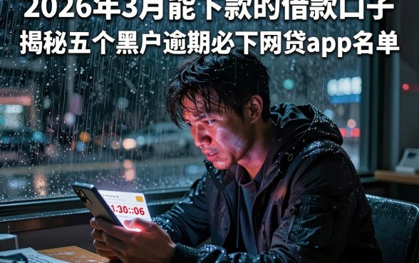 2026年3月能下款的借款口子，揭秘五个黑户逾期必下网贷app名单