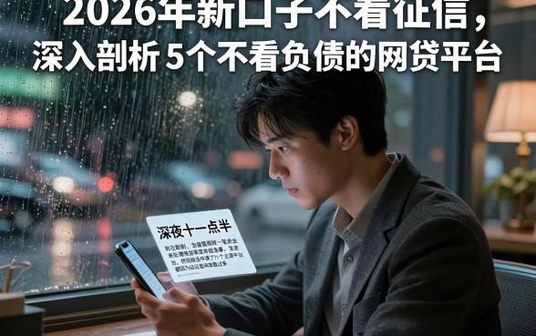 2026年新口子不看征信，深入剖析5个不看负债的网贷平台