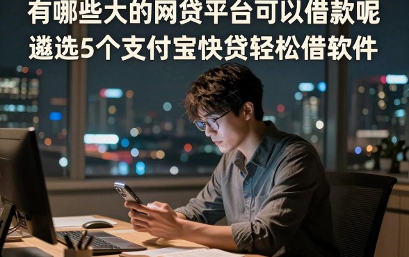 有哪些大的网贷平台可以借款呢,遴选5个支付宝快贷轻松借软件