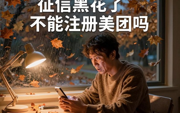 征信黑花了不能注册美团吗,整理五个不看负债查询的平台
