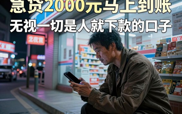 急贷2000元马上到账,整理五个无视一切是人就下款的口子