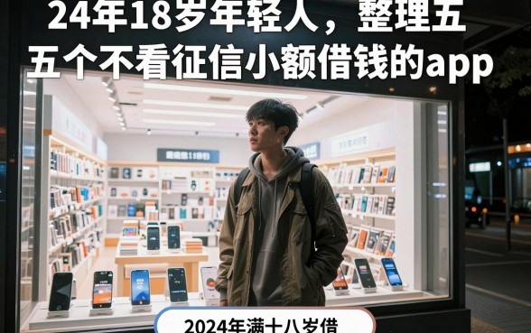 24年18岁年轻人，整理五个不看征信小额借钱的app