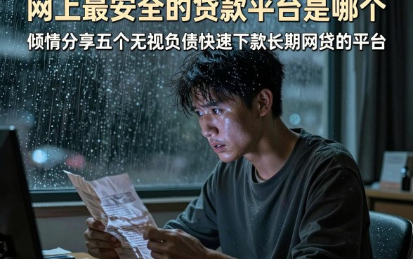 网上最安全的贷款平台是哪个,倾情分享五个无视负债快速下款长期网贷的平台