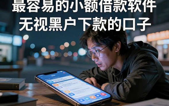 最容易的小额借款软件,规整5个无视黑户下款的口子