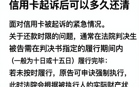 信用卡起诉后可以多久还清,规整五个最新能下来钱的口子