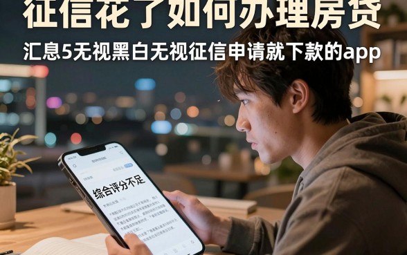 征信花了如何办理房贷，汇总5个无视黑白无视征信申请就下款的app