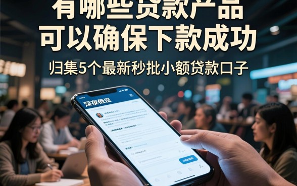 有哪些贷款产品可以确保下款成功,归集5个最新秒批小额贷款口子