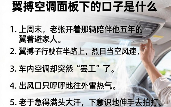 翼搏空调面板下的口子是什么,条列五个每个人扣多少?