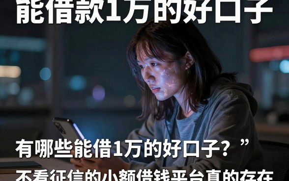 能借款1万的好口子,遴选5个不看征信小额借钱的平台