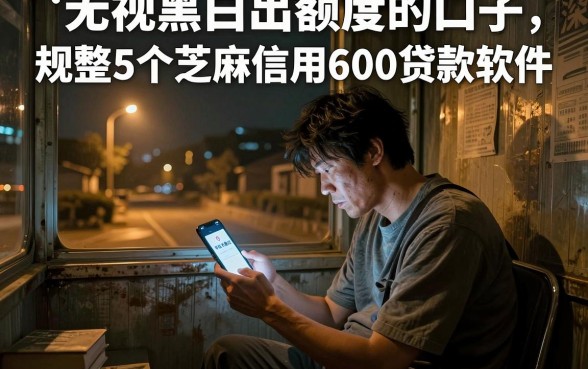 无视黑白出额度的口子，规整5个芝麻信用600贷款软件
