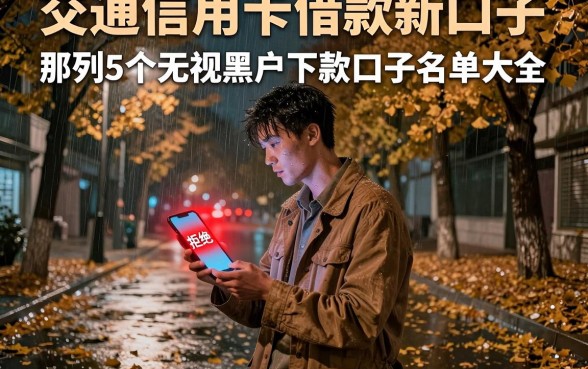 交通信用卡借款新口子，胪列5个无视黑户下款口子名单大全