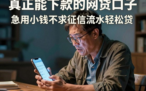 真正能下款的网贷口子，陈列5个急用小钱不求征信流水轻松贷的平台