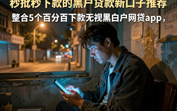 秒批秒下款的黑户贷款新口子推荐,整合5个百分百下款无视黑白户网贷app
