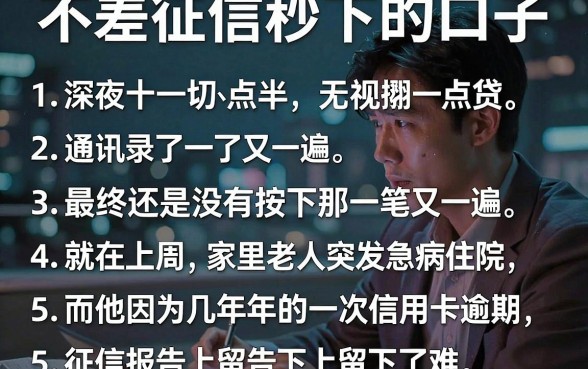 不差征信秒下的口子,详细阐述五个无视一切的网贷