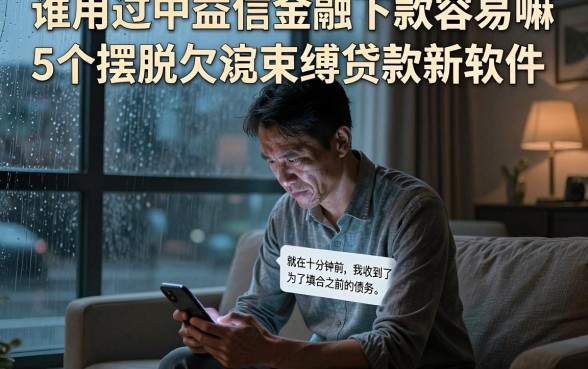 谁用过中益信金融下款容易嘛,详细阐述5个摆脱欠款束缚贷款新软件