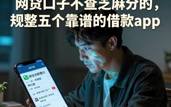 网贷口子不查芝麻分的,规整五个靠谱的借款app