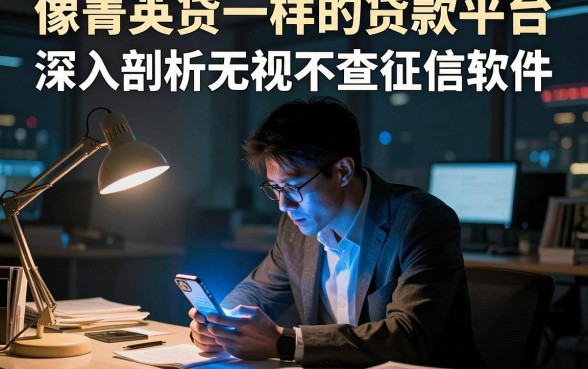 像菁英贷一样的贷款平台,深入剖析五个网贷无视不查征信软件