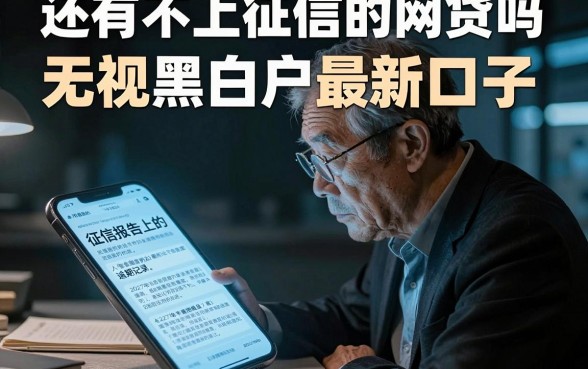 还有不上征信的网贷吗，整理五个无视黑白户最新口子