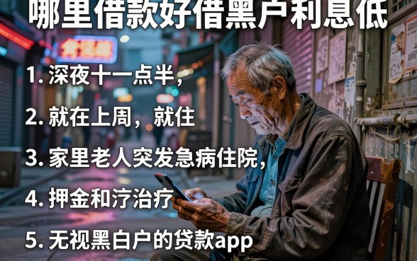 哪里借款好借黑户利息低,条列五个无视黑白户的贷款app