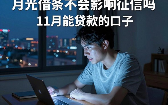 月光借条不会影响征信吗,梳理五个11月能贷款的口子