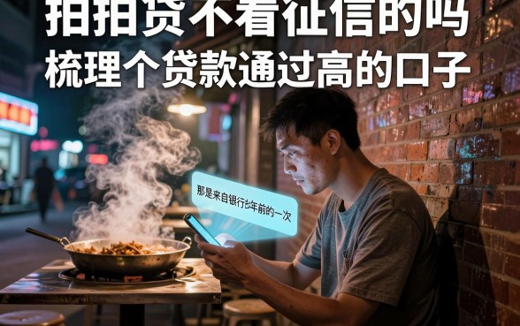 拍拍贷不看征信的吗，梳理五个贷款通过高的口子