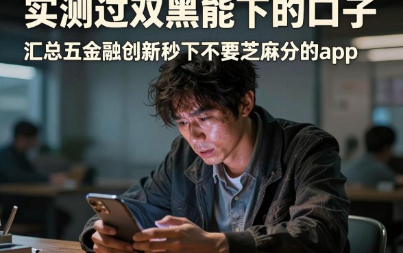 实测过双黑能下的口子，汇总五个金融创新秒下不要芝麻分的app