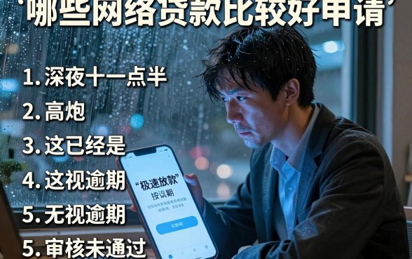 哪些网络贷款比较好申请,罗列5个高炮无视逾期能下的平台
