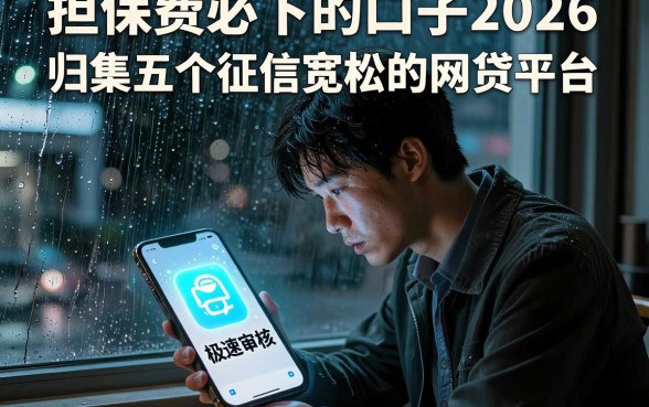 担保费必下的口子2026,归集五个对征信宽松的网贷平台