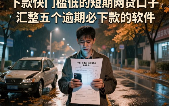 下款快门槛低的短期网贷口子,汇整五个逾期必下款的软件