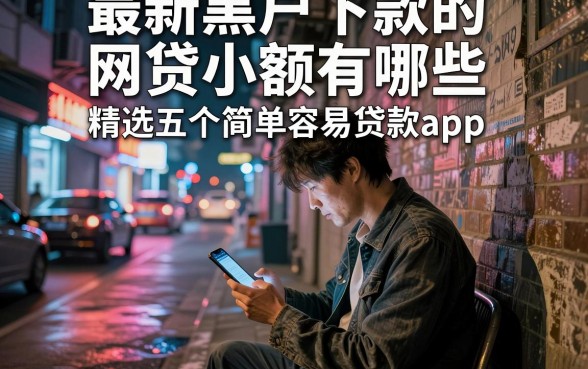 最新黑户下款的网贷小额有哪些，精选五个简单容易贷款app
