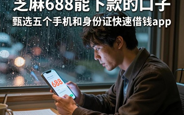 芝麻688能下款的口子，甄选五个手机和身份证快速借钱app