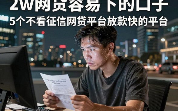 2w网贷容易下的口子，深入剖析5个不看征信网贷平台放款快的平台