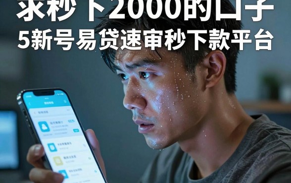 求秒下2000的口子,整合5个新号易贷速审秒下款平台
