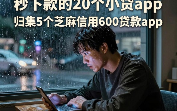 秒下款的20个小贷app，归集5个芝麻信用600贷款app
