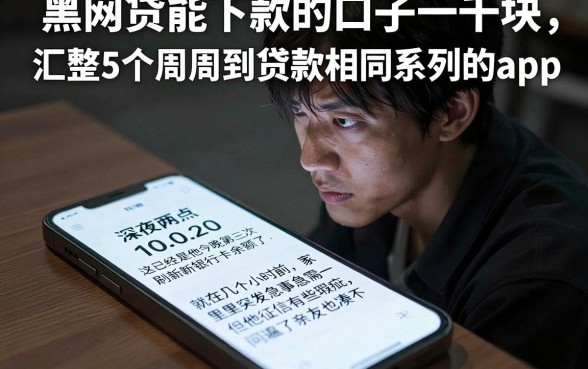 黑网贷能下款的口子一千块，汇整5个周周到贷款相同系列的app