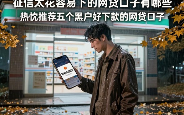 征信太花容易下的网贷口子有哪些，热忱推荐五个黑户好下款的网贷口子