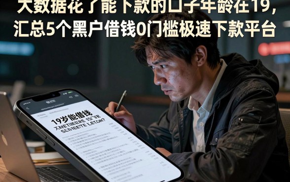 大数据花了能下款的口子年龄在19,汇总5个黑户借钱0门槛极速下款平台