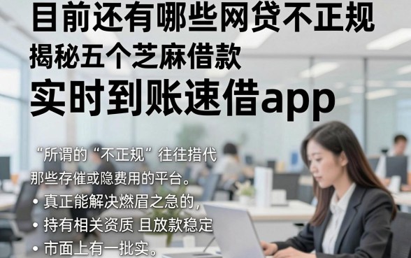 目前还有哪些网贷不正规，揭秘五个芝麻借款实时到账速借app