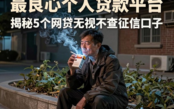 最良心个人贷款平台,揭秘5个网贷无视不查征信口子