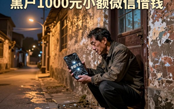 黑户1000元小额微信借钱,详细阐述5个不看综合评分的网贷百分百下款口子