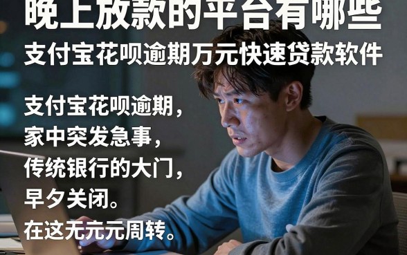 晚上放款的平台有哪些,精选五个支付宝花呗逾期万元快速贷款软件